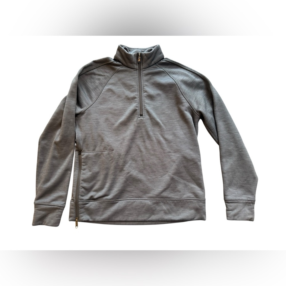 Lululemon Men's Revolution 1/2 Zip‎ Pullover Fleece Lined Grey Size M